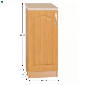 Alsó konyhaszekrény, balos, éger, LORA MDF NEW KLASIK S40