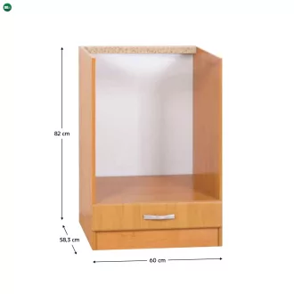 Konyhaszekrény, Alsó, Éger LORA MDF NEW KLASIK S60KU