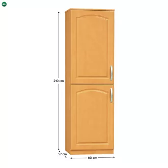   Hűtőgép szekrény elem, éger, balos, LORA MDF NEW KLASIK S60LO
