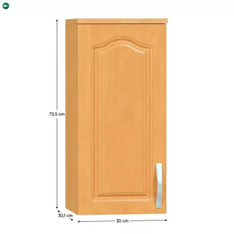   Konyhaszekrény, felső, éger, balos, LORA MDF NEW KLASIK W30/735