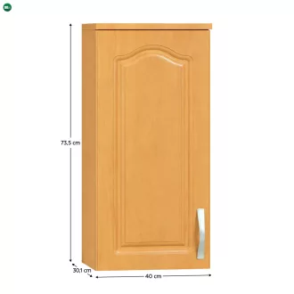   Felső konyhaszekrény, Éger, Balos, LORA MDF NEW KLASIK W40 / 735