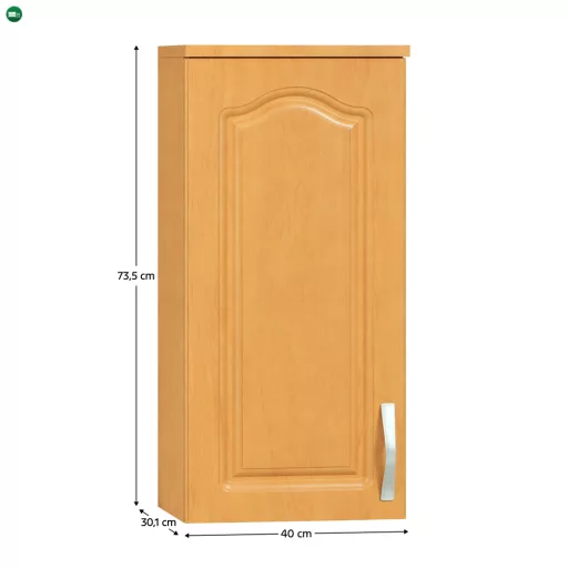 Felső konyhaszekrény, Éger, Balos, LORA MDF NEW KLASIK W40 / 735