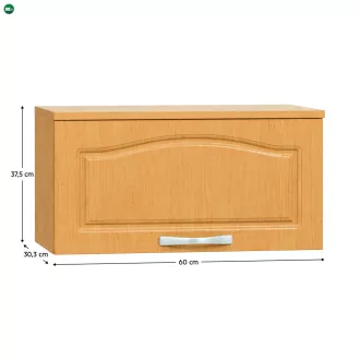 Konyhaszekrény, felső, éger LORA MDF NEW KLASIK W600K
