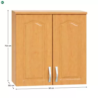 Konyhaszekrény, felső,  éger LORA MDF NEW KLASIK W60/735