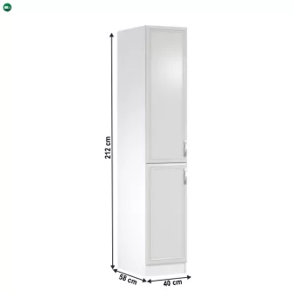   Élelmiszer szekrény D40SP, fehér/sosna Andersen, bal, SICILIA