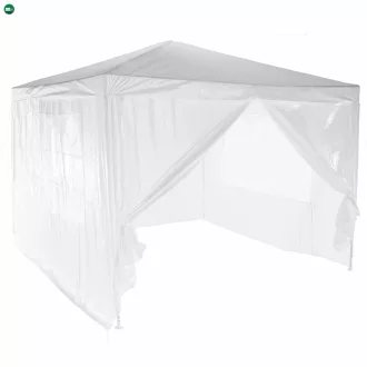 Kerti partisátor, fehér, 3x3 m, TEKNO TYP 1