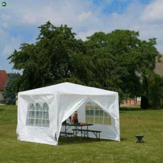 Kerti partisátor, fehér, 3x3 m, TEKNO TYP 1