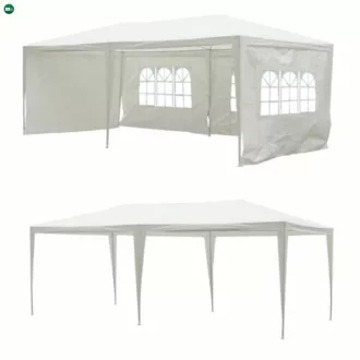 Kerti partisátor, fehér, 3x6 m, TEKNO TYP 2