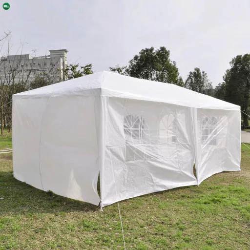 Kerti partisátor, fehér, 3x6 m, TEKNO TYP 2