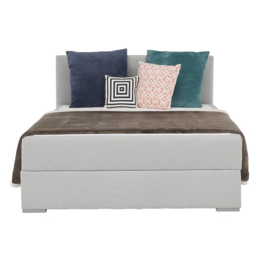 Boxspring típusú ágy 120x200, világosszürke, FERATA KOMFORT