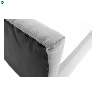  Boxspring típusú ágy 140x200, világosszürke, FERATA KOMFORT
