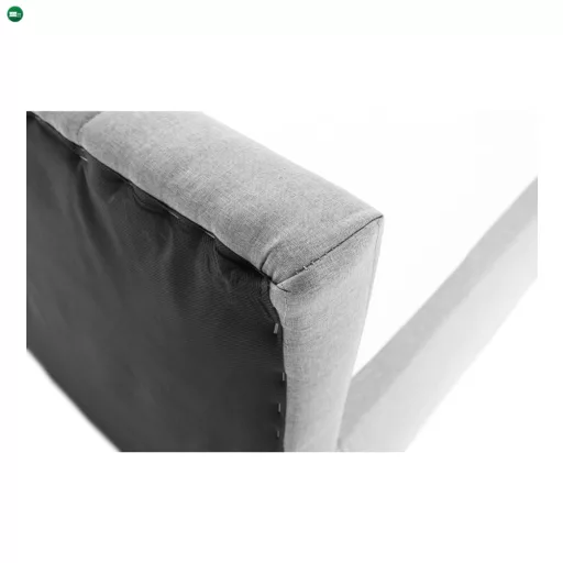 Boxspring típusú ágy 140x200, világosszürke, FERATA KOMFORT
