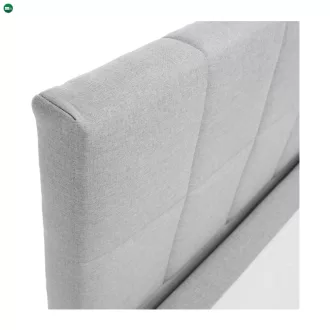   Boxspring típusú ágy 140x200, világosszürke, FERATA KOMFORT