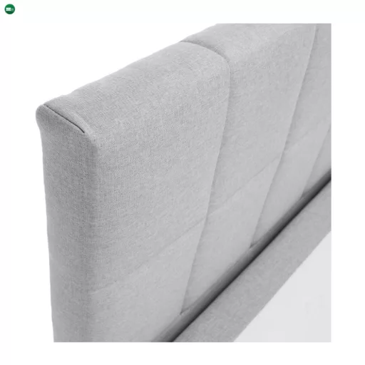 Boxspring típusú ágy 140x200, világosszürke, FERATA KOMFORT