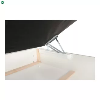   Boxspring típusú ágy 140x200, világosszürke, FERATA KOMFORT