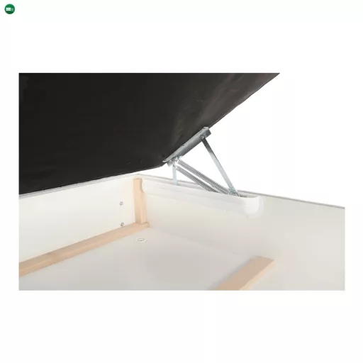 Boxspring típusú ágy 140x200, világosszürke, FERATA KOMFORT