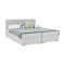 Boxspring típusú ágy 160x200, világosszürke, FERATA KOMFORT