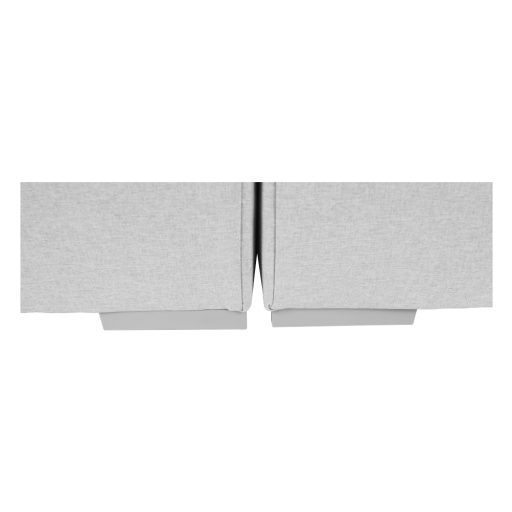 Boxspring típusú ágy 160x200, világosszürke, FERATA KOMFORT