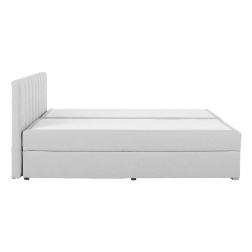 Boxspring típusú ágy 160x200, világosszürke, FERATA KOMFORT