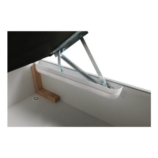 Boxspring típusú ágy 180x200, világosszürke, FERATA KOMFORT