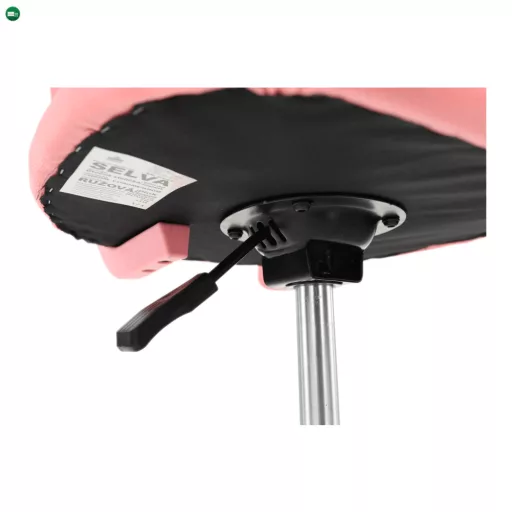 Forgószék, rózsaszín/króm, SELVA