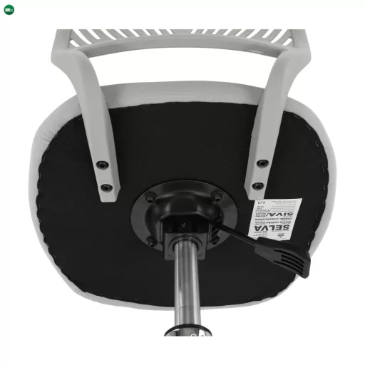 Forgószék, szürke/króm, SELVA