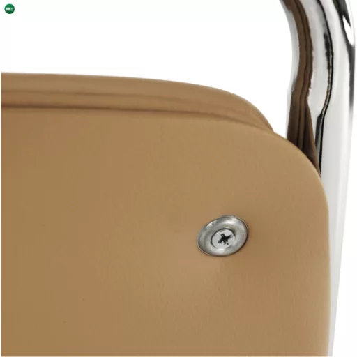 Szék tárgyalóterembe, barna textilbőr, ZEKI