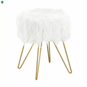 Puff, fehér/arany, JAMINA