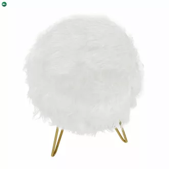 Puff, fehér/arany, JAMINA