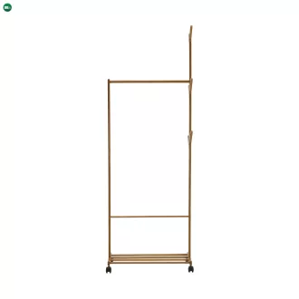 Kerekes akasztó, bambus, 60 cm széles, VIKIR TYP 1