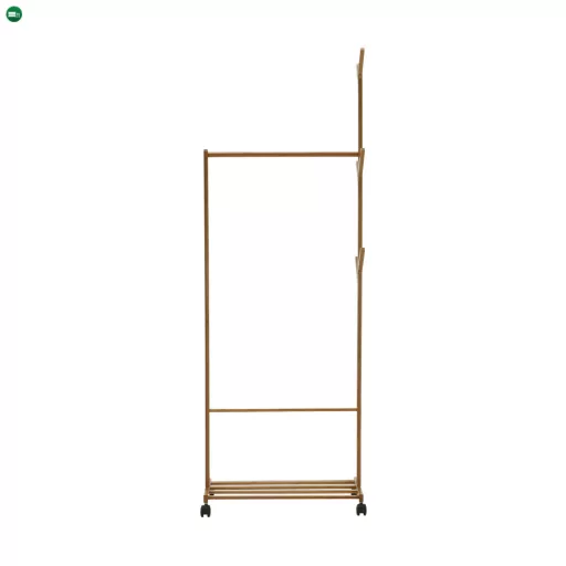 Kerekes akasztó, bambus, 60 cm széles, VIKIR TYP 1