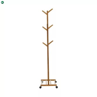 Kerekes akasztó, bambus, 60 cm széles, VIKIR TYP 1