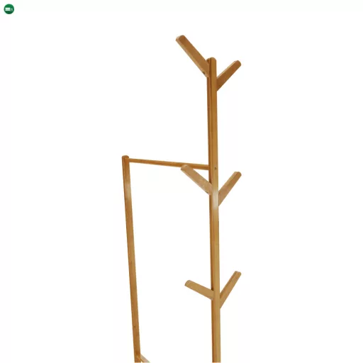 Kerekes akasztó, bambus, 60 cm széles, VIKIR TYP 1