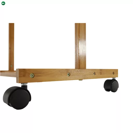 Kerekes akasztó, bambus, 60 cm széles, VIKIR TYP 1