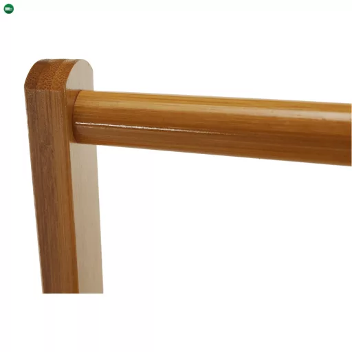 Kerekes akasztó, bambus, 60 cm széles, VIKIR TYP 1