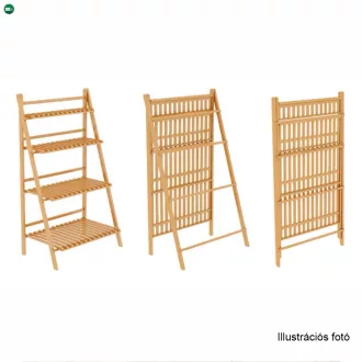 Összecsukható állvány, fehér, NEPEL TYP 2 + ajándék