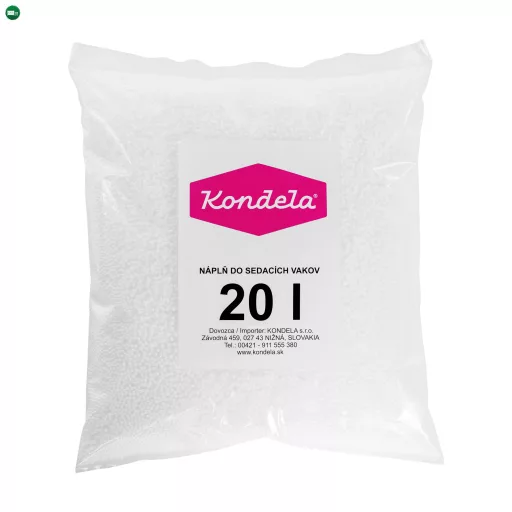 Kitöltés a babzsákokba, EPS poliészter golyók, csomagolás 20 l