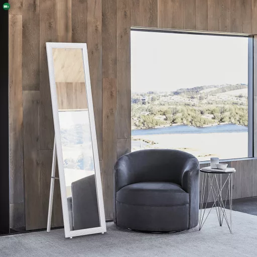 Álló tükor, fehér, LAVAL