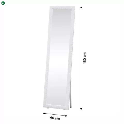 Álló tükor, fehér, LAVAL