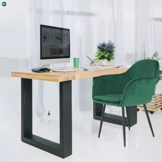 Dizájnos fotel, smaragd Velvet anyag, ZIRKON