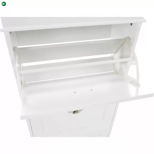 Cipőpolc, 4-soros, fehér, SEBER TYP 3