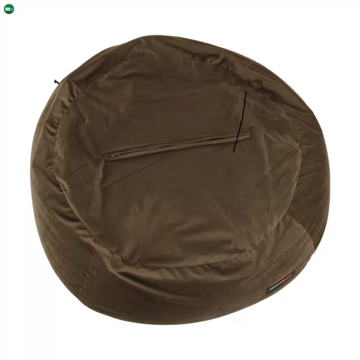 Babzsák, szürkésbarna TAUPE szövet, TRIKALO