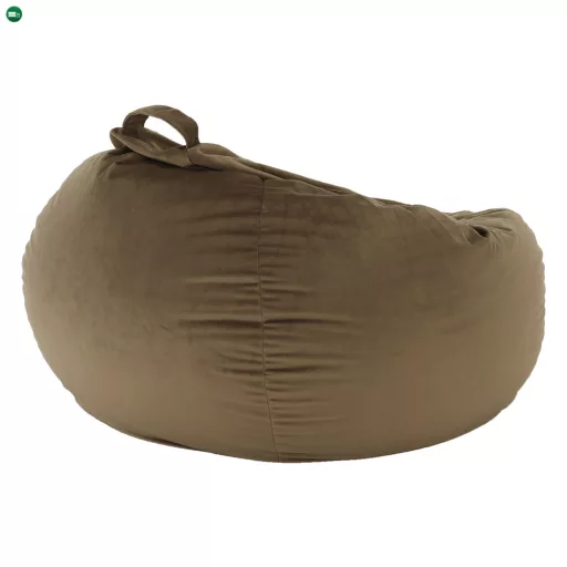 Babzsák, szürkésbarna TAUPE szövet, TRIKALO