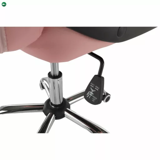 Irodai szék, rózsaszín textilbőr RULIS