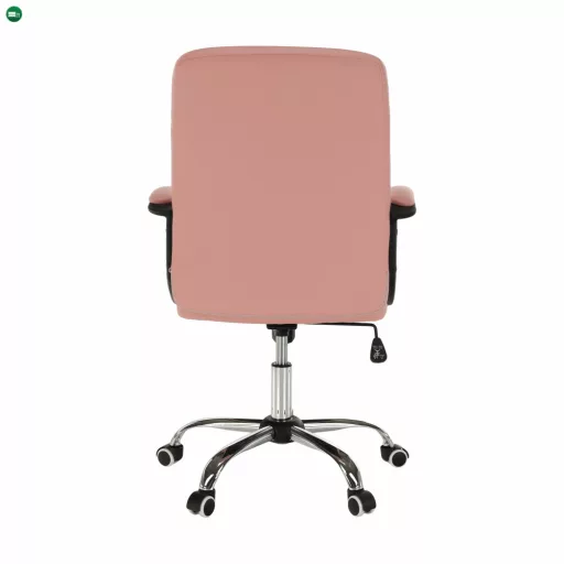 Irodai szék, rózsaszín textilbőr RULIS