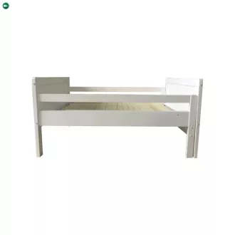 Ágy, állítható hosszúság, fehér, EUNIKA