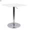 Bár asztal állítható magasságú, fehér, 60x70-91 cm, FLORIAN 2 NEW