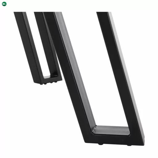 Étkezőasztal, tölgy/fekete, 140x83 cm, PEDAL