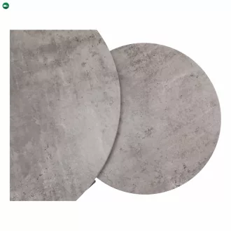 Két dohányzóasztal készlet, beton/fekete, IKLIN