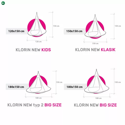 Lógó hintaszék, zöld, KLORIN NEW KLASIK